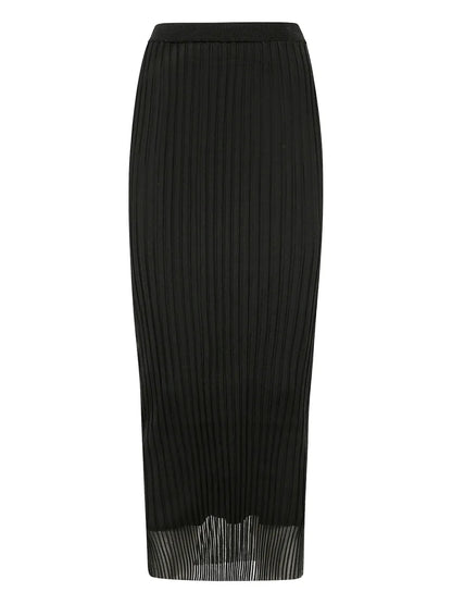 Pleated Midi Skirt