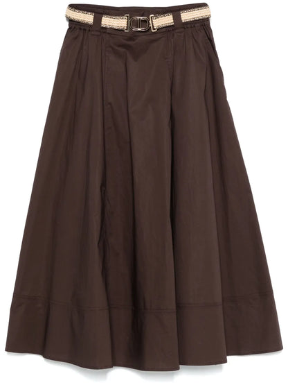 Belted Midi Skirt