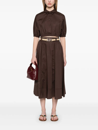 Belted Midi Skirt