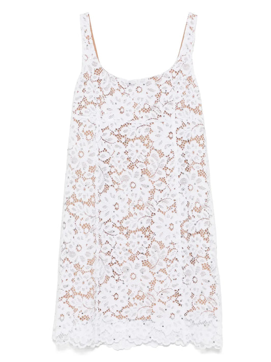 Studded Lace Mini Dress