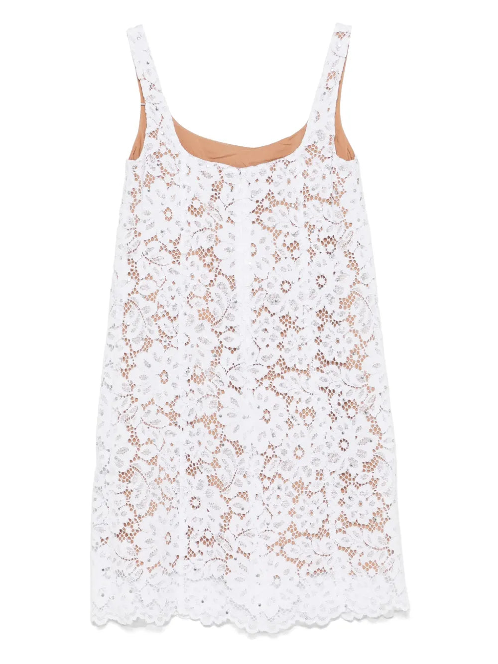 Studded Lace Mini Dress