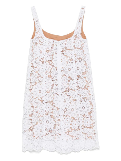 Studded Lace Mini Dress