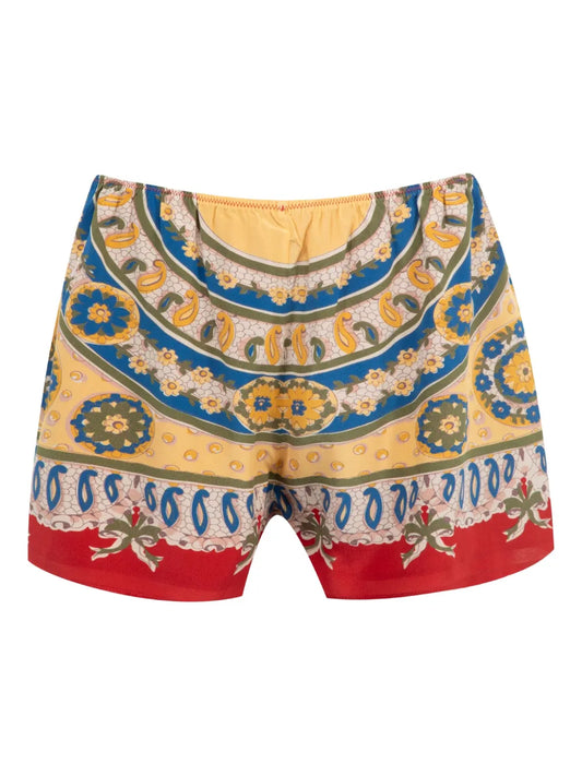 Abstract-Pattern Shorts