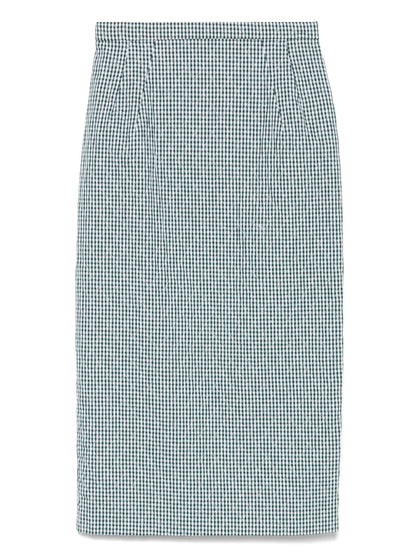 Gingham Midi Skirt