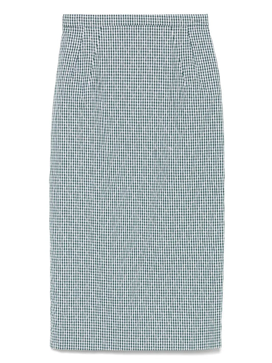 Gingham Midi Skirt
