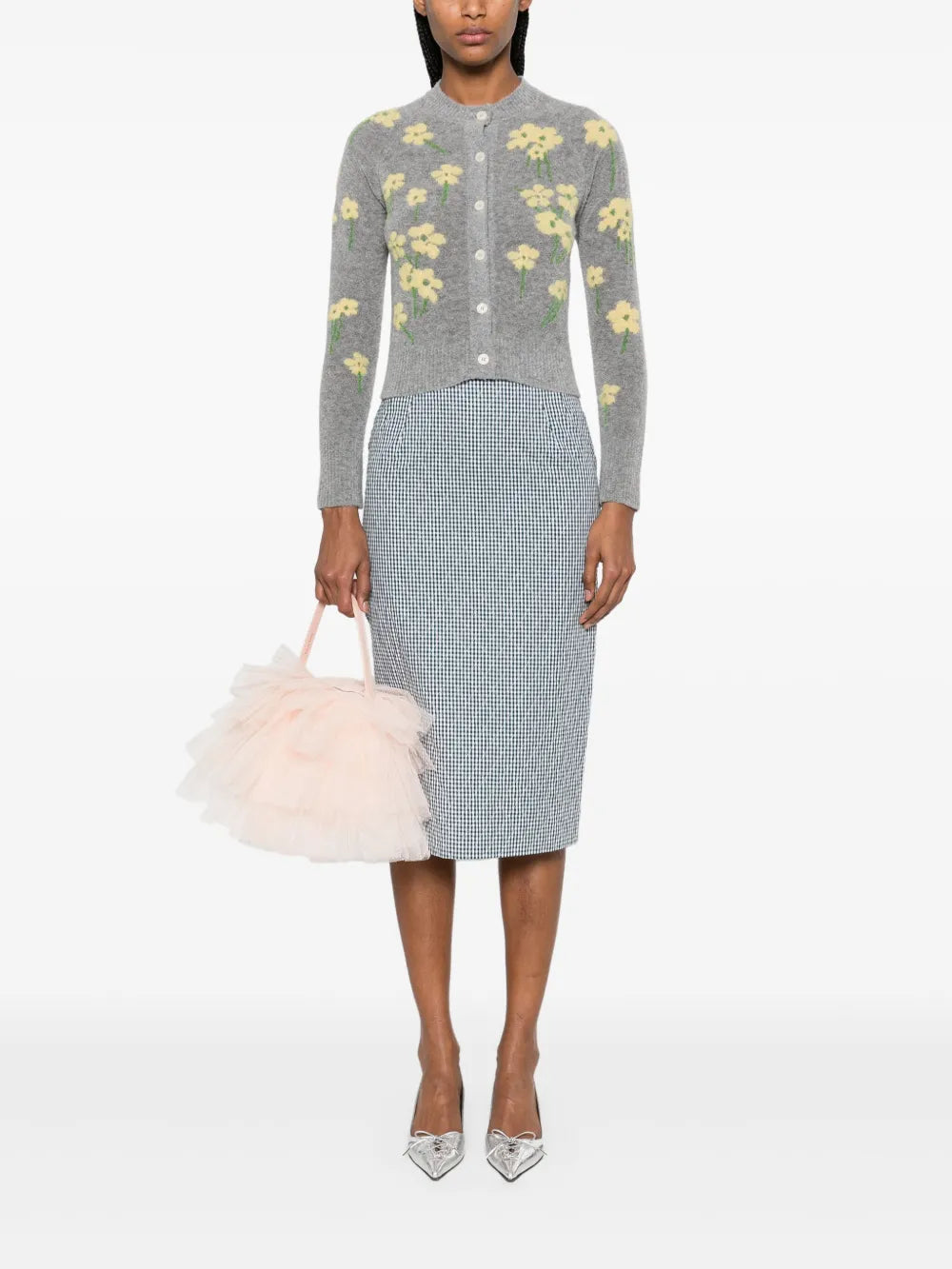 Gingham Midi Skirt