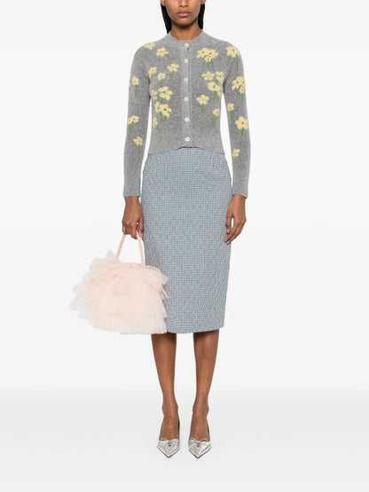 Gingham Midi Skirt