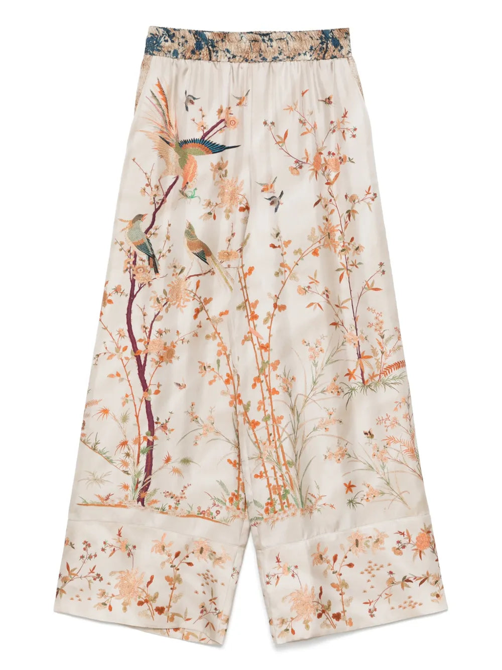 Illustration-Print Trousers