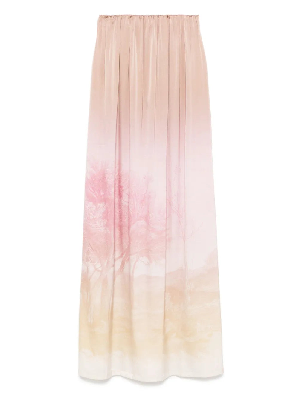 Illustration-Print Maxi Dress