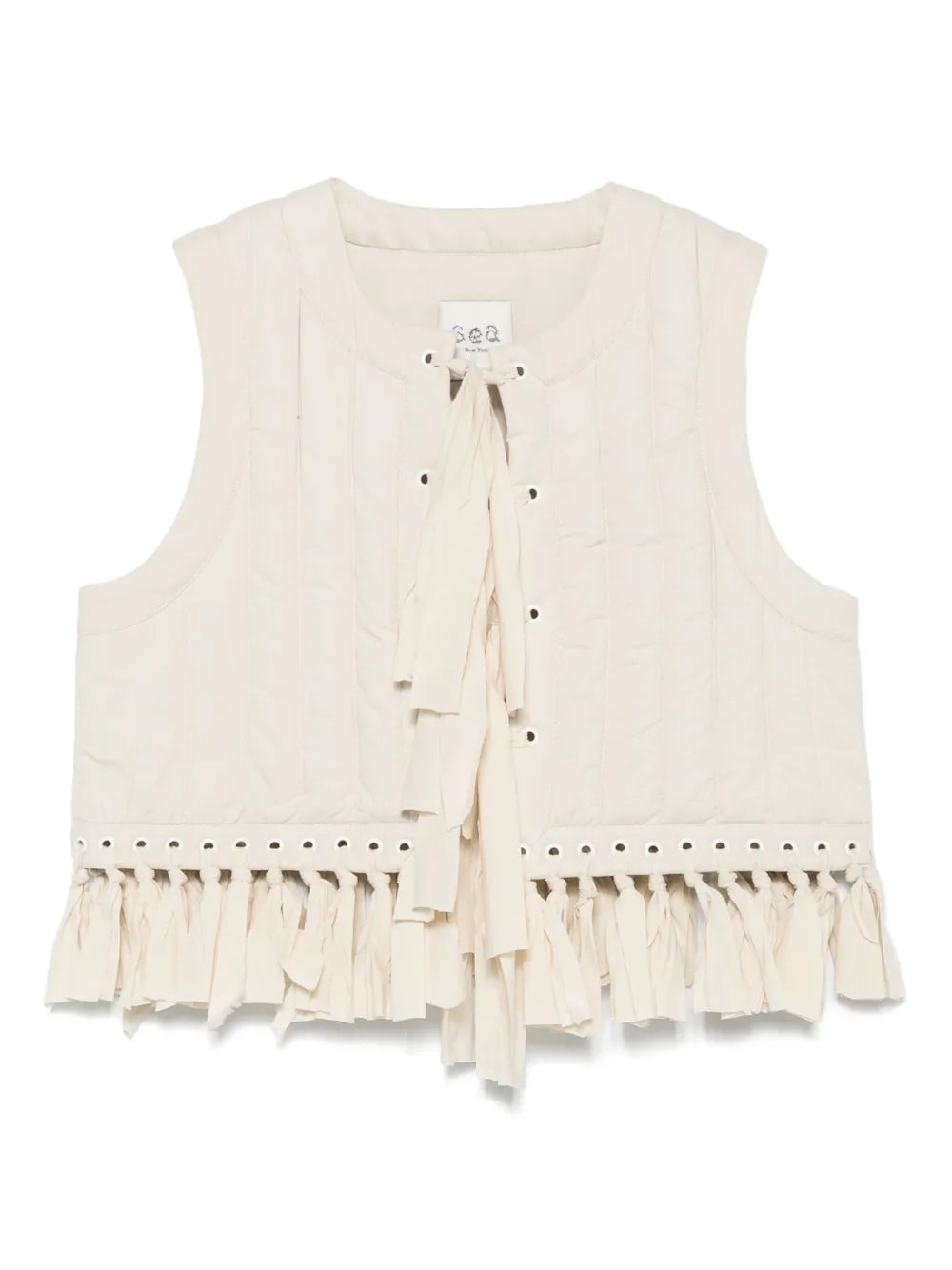 Fringe-Detailed Vest
