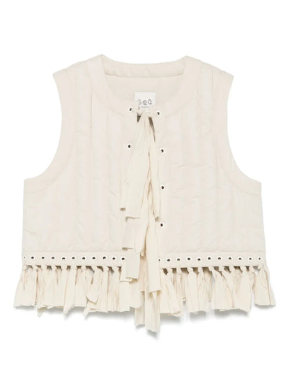 Fringe-Detailed Vest