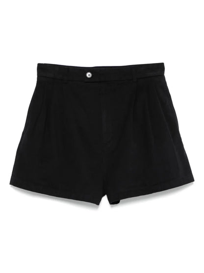 High-Waisted Pleated Shorts
