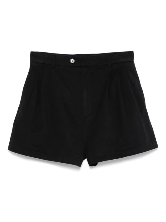 High-Waisted Pleated Shorts