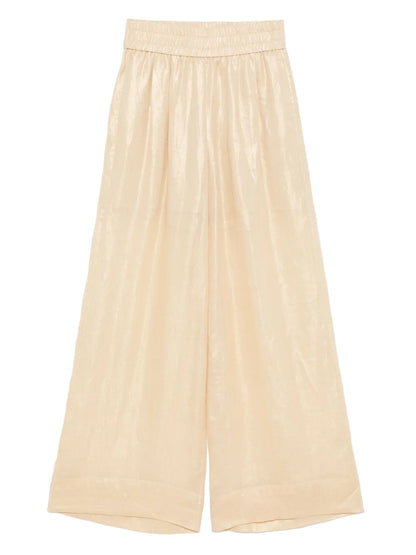 Lurex Wide-Leg Trousers