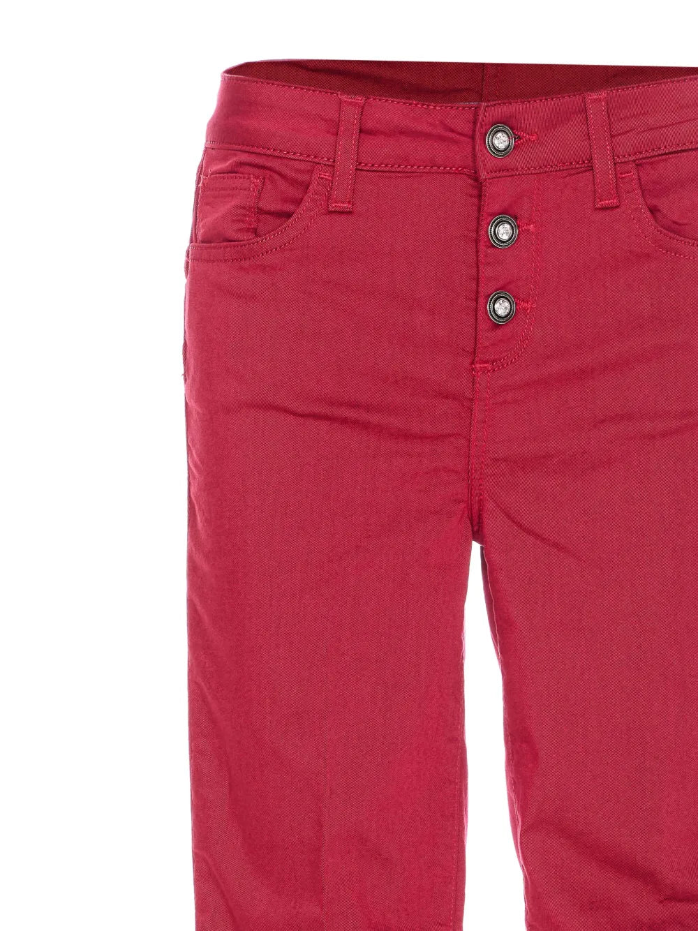 Button-Fly Slim Jeans