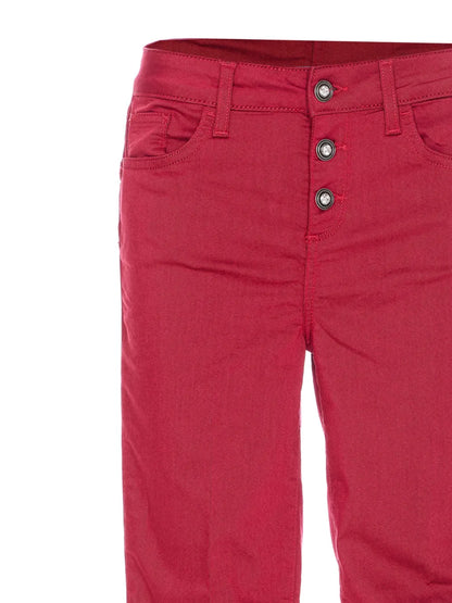 Button-Fly Slim Jeans