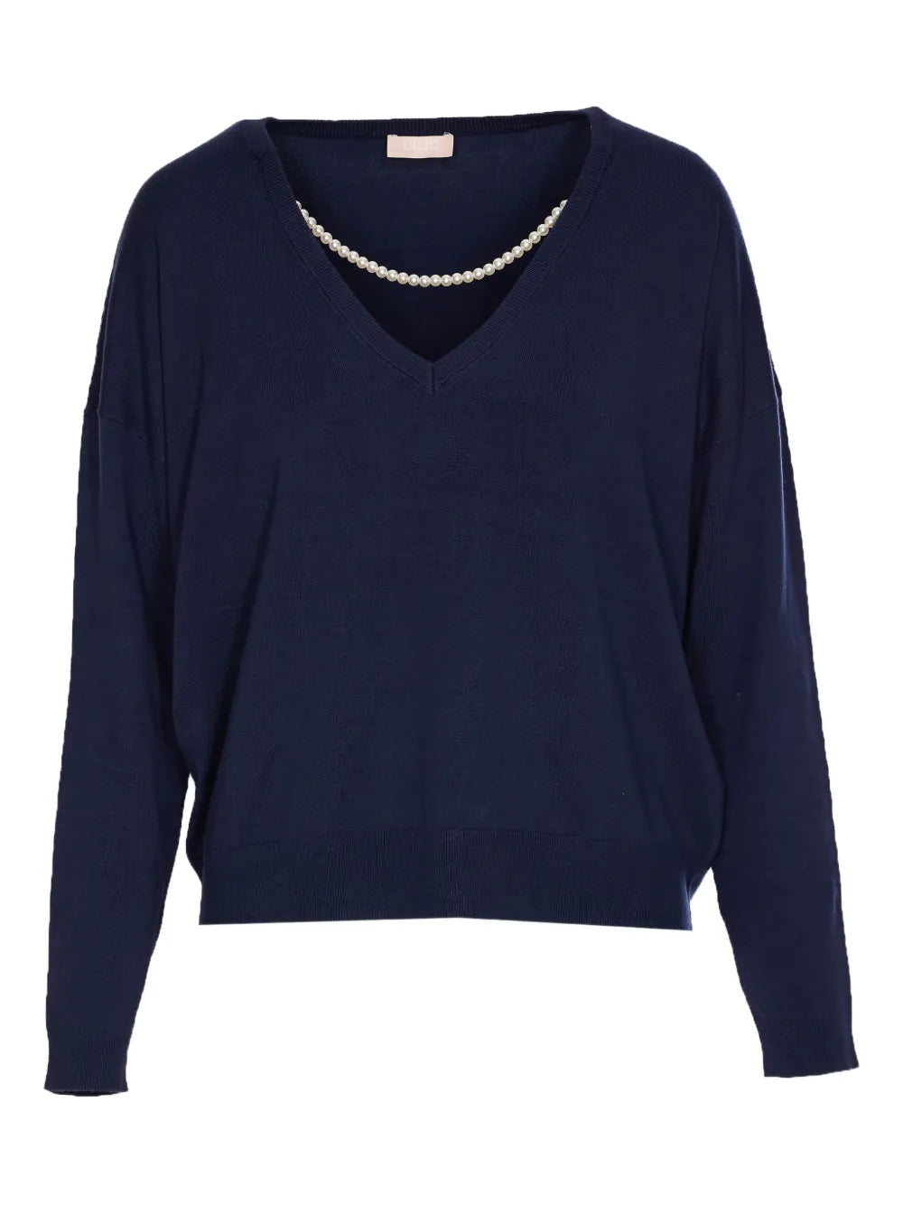 Pearl-Embellished Sweater