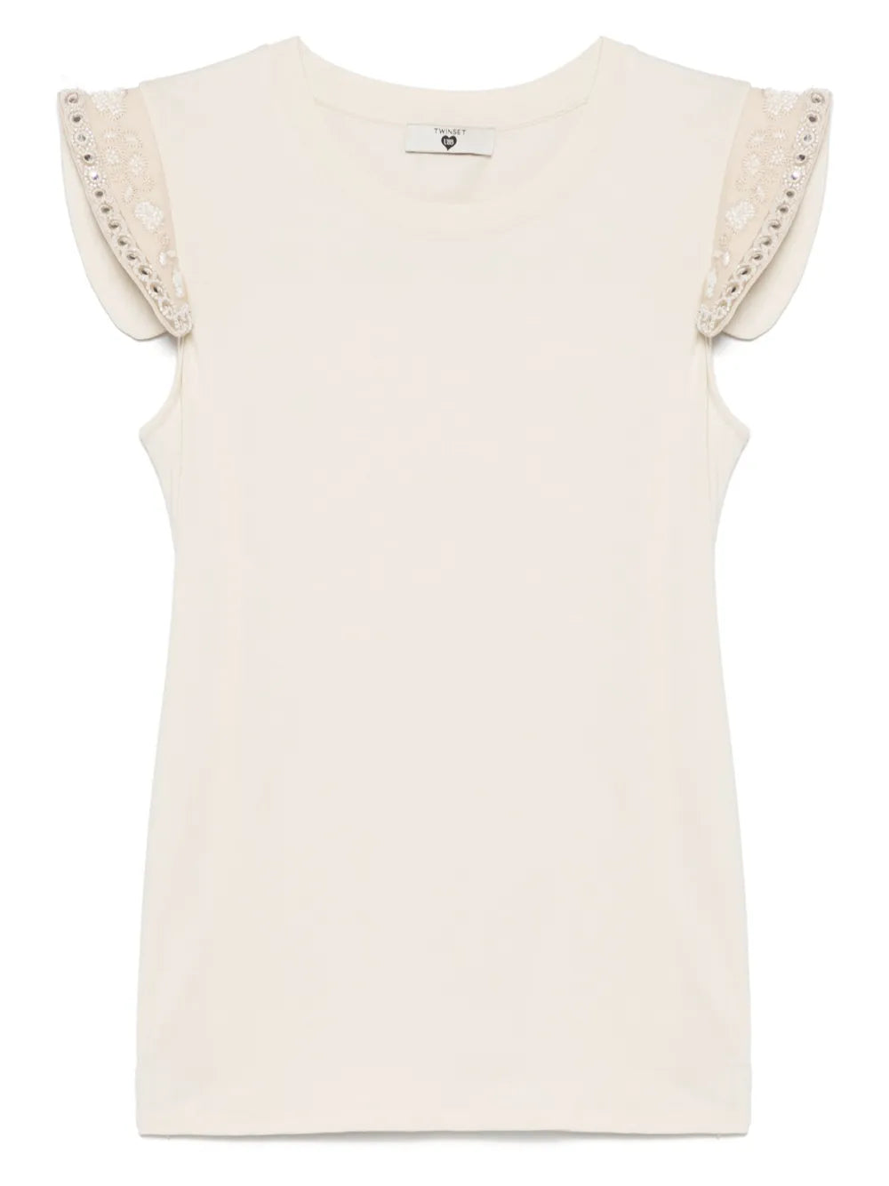 Bead-Detailing T-Shirt
