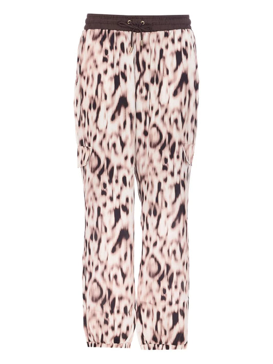Animal-Print Track Pants