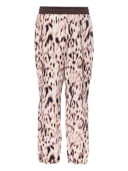 Animal-Print Track Pants