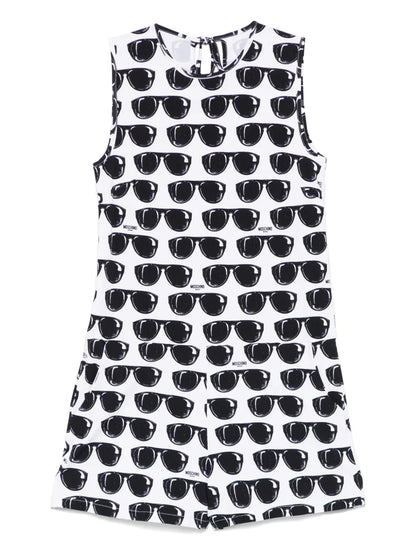 Sunglasses-Print Playsuit