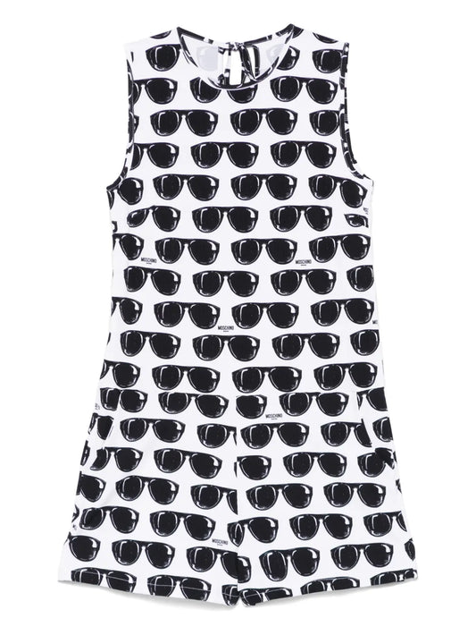 Sunglasses-Print Playsuit