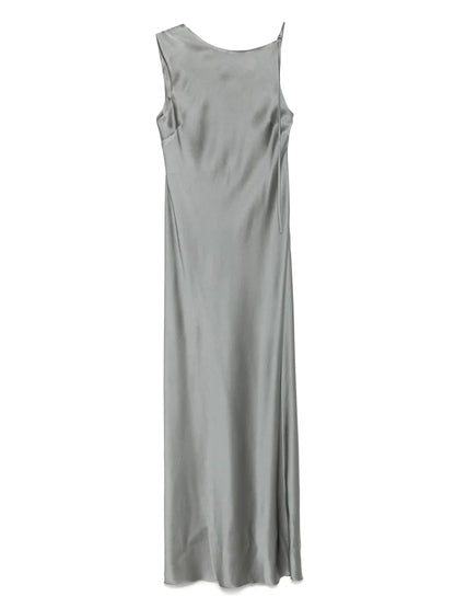 Asymmetric Satin Dress