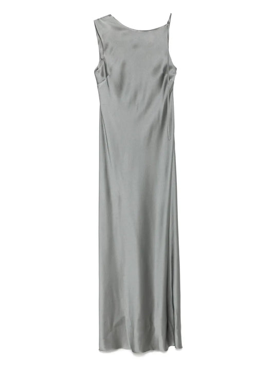 Asymmetric Satin Dress