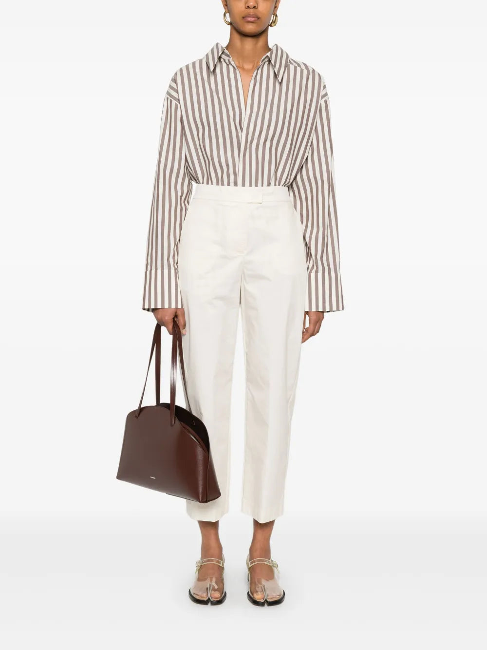 Cotton Cropped Trousers