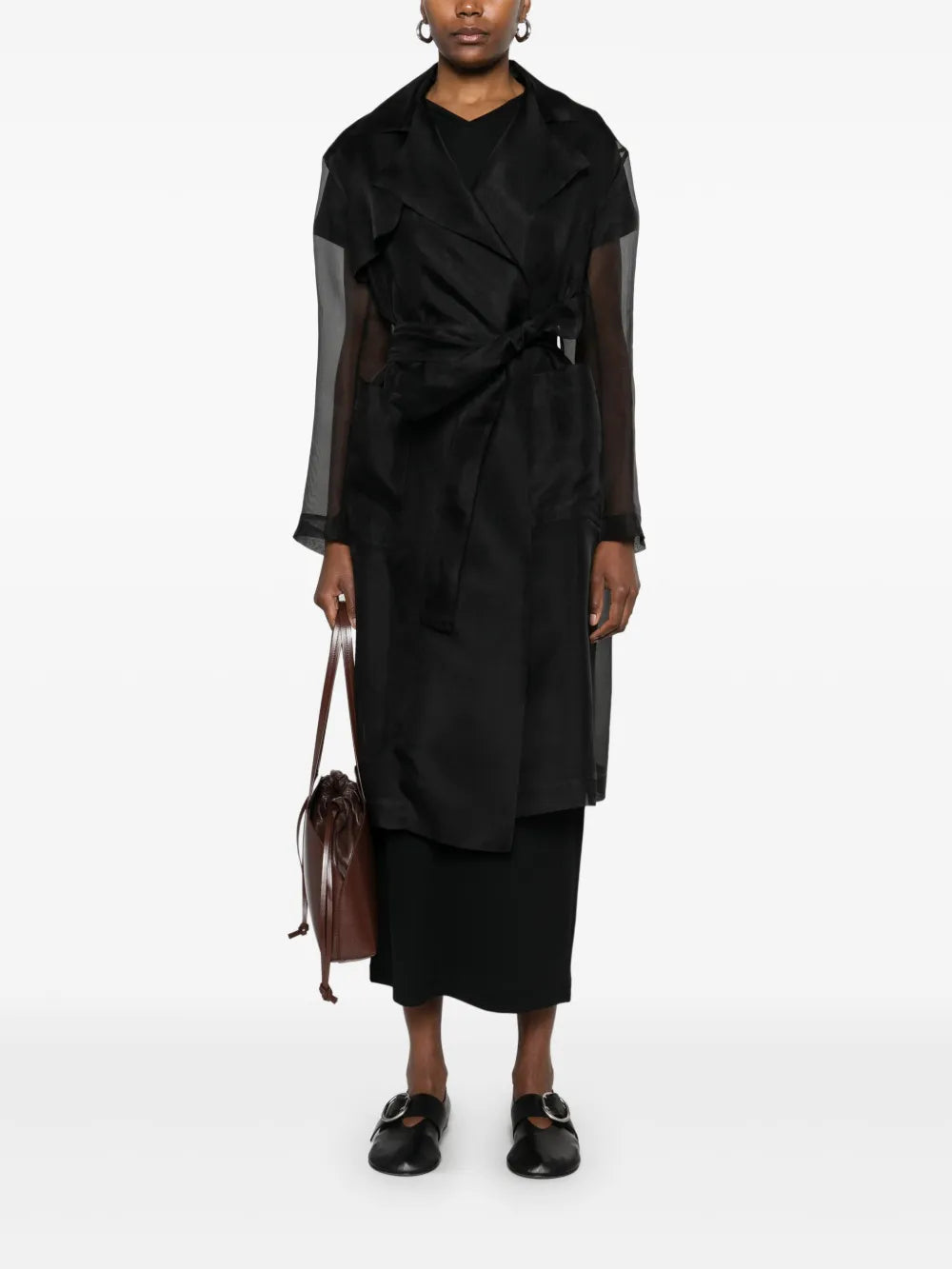 Silk Trench Coat