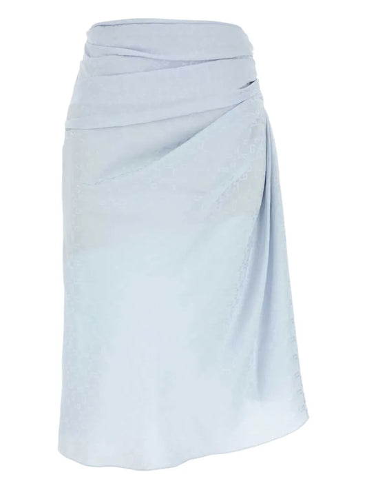 Silk Midi Skirt