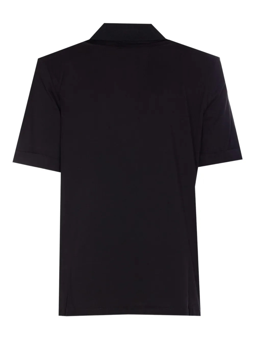 Embellished-Collar Polo Top