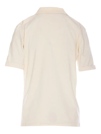 Short-Sleeve Polo Top