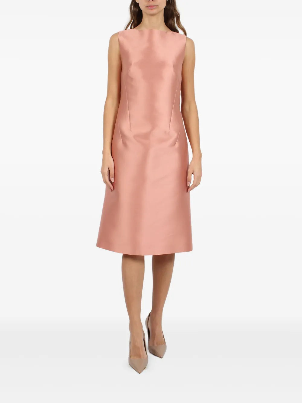 Satin Back-Bow Dress