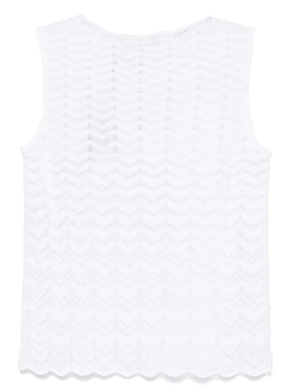 Pointelle-Knit Tank Top