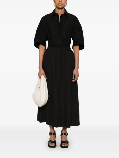 Linen Midi Skirt