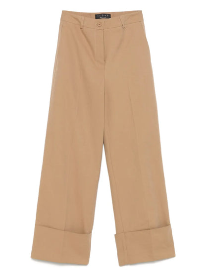 Turn-Up Hem Trousers