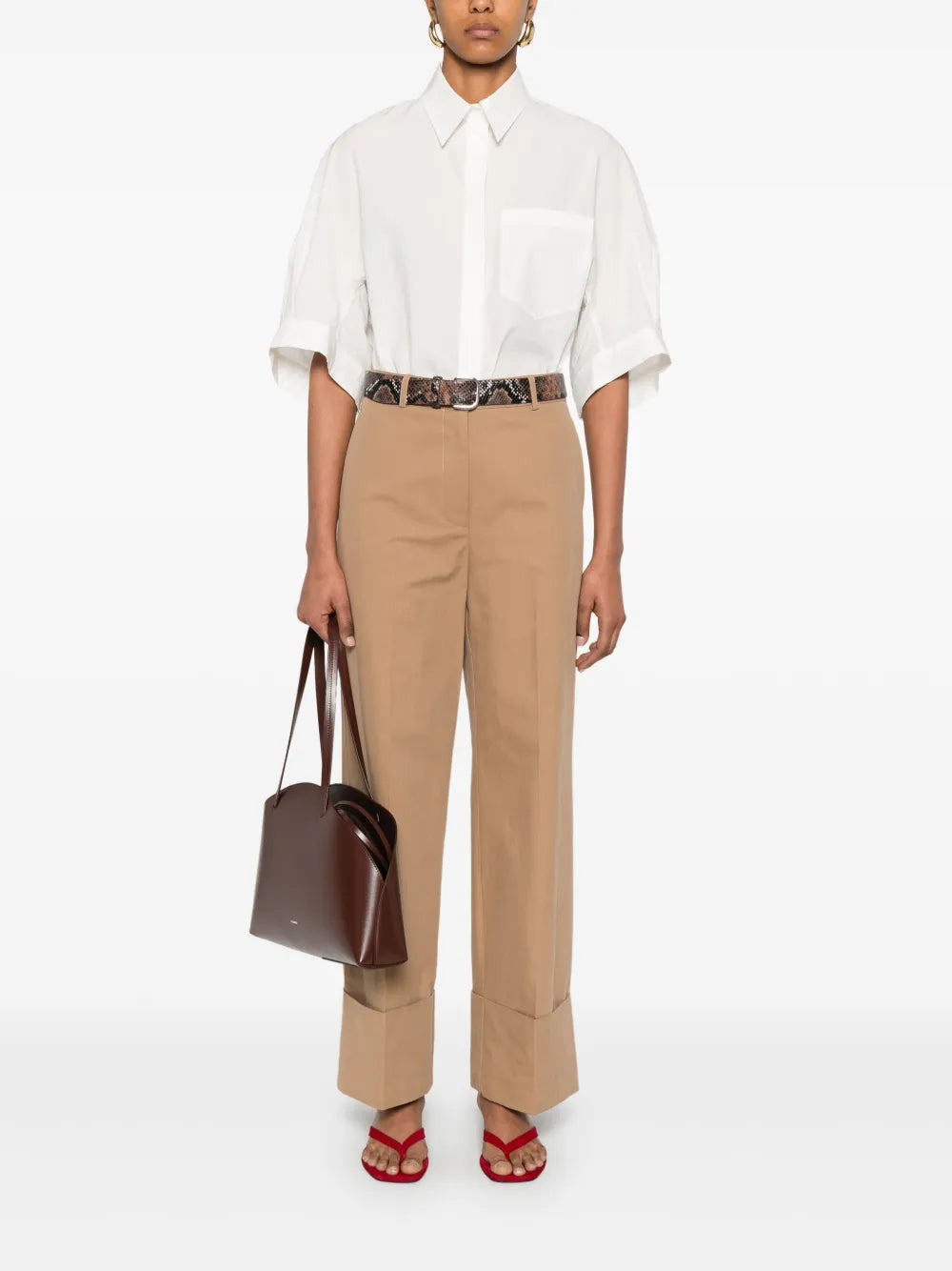 Turn-Up Hem Trousers