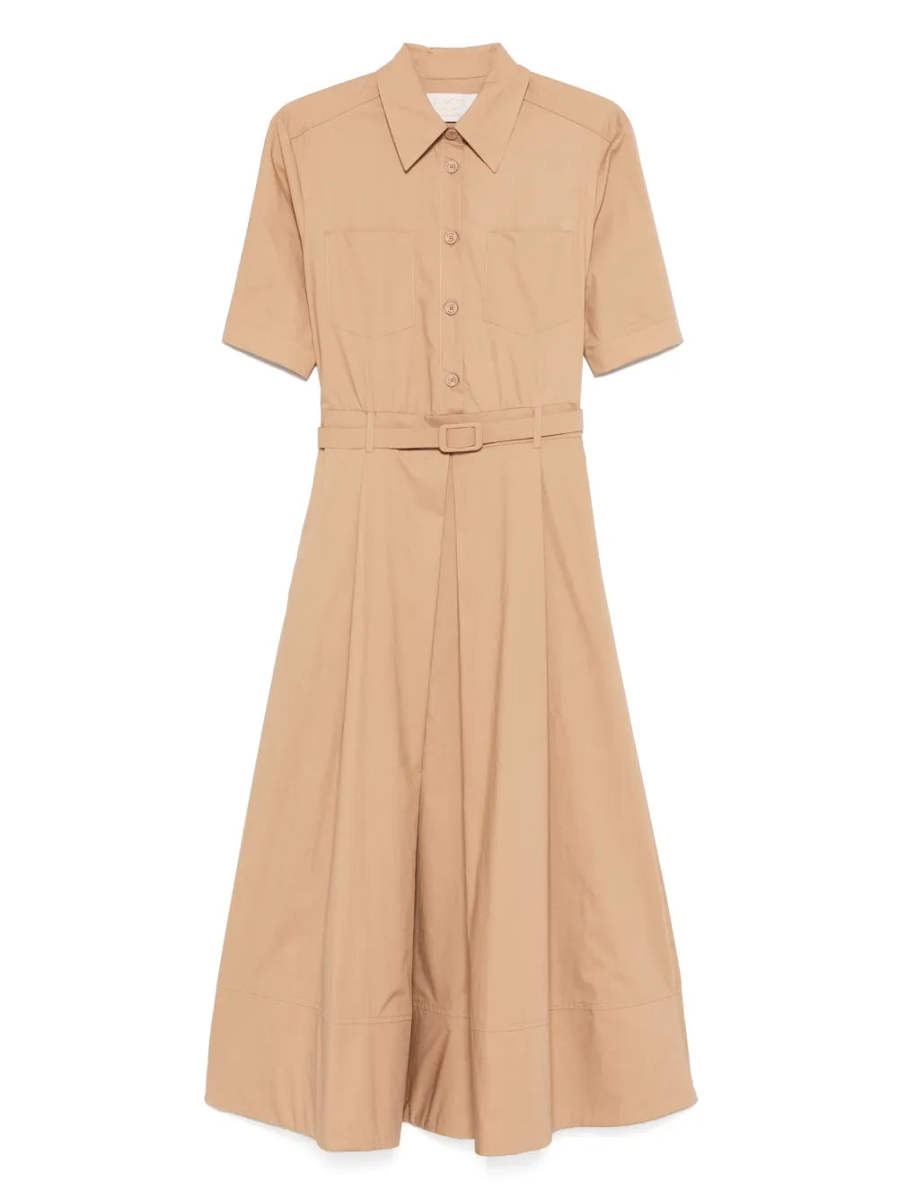 Pleated Shirt Dress