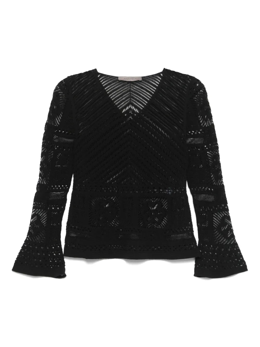 Crochet-Knit Top