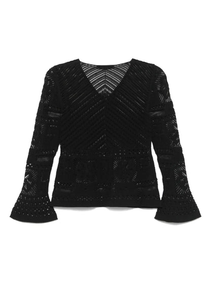 Crochet-Knit Top