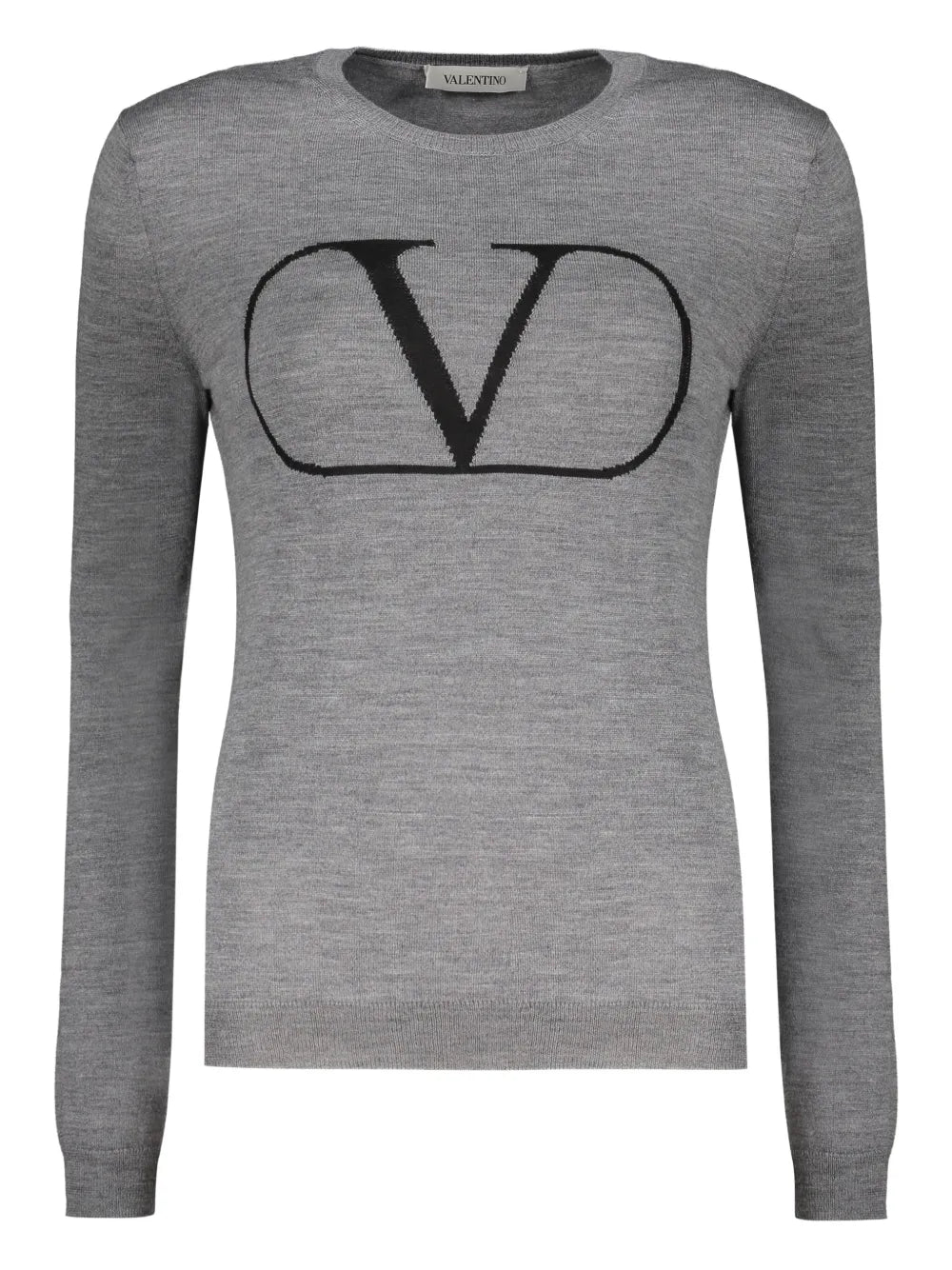 Intarsia-Knit Logo Jumper