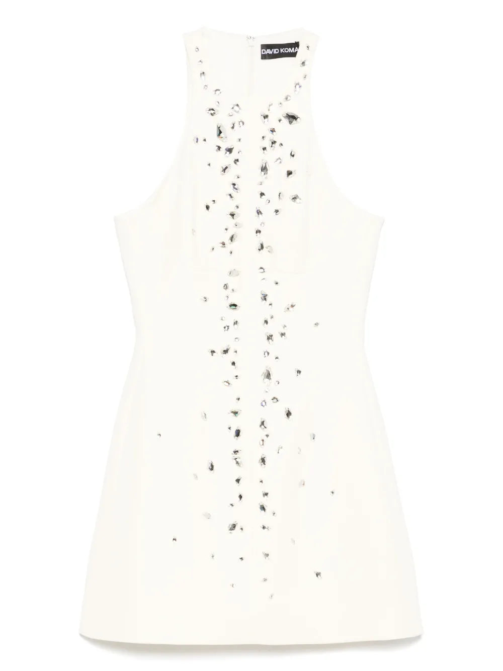 Crystal-Embroidered Mini Dress