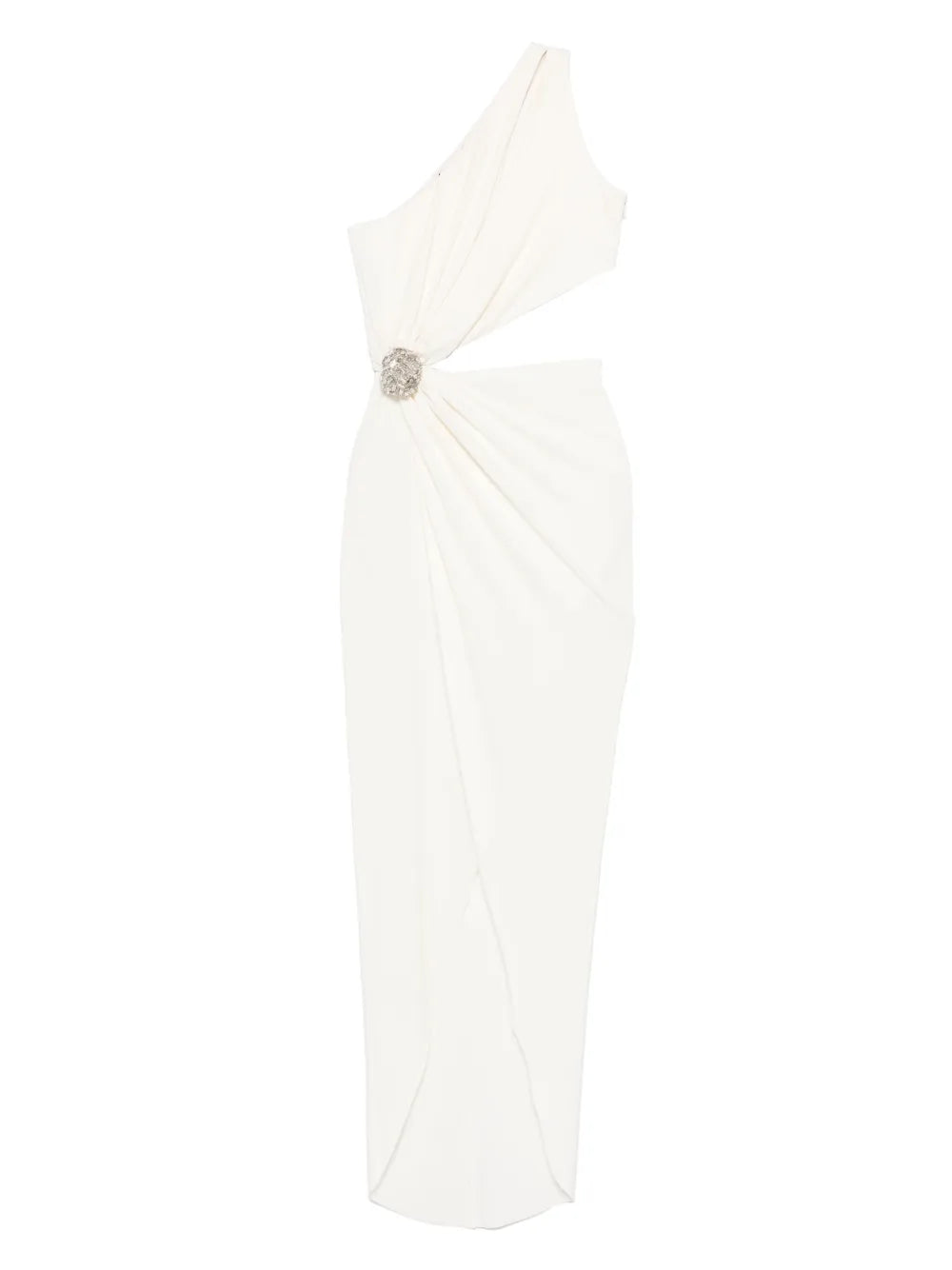 One-Shoulder Draped Mini Dress