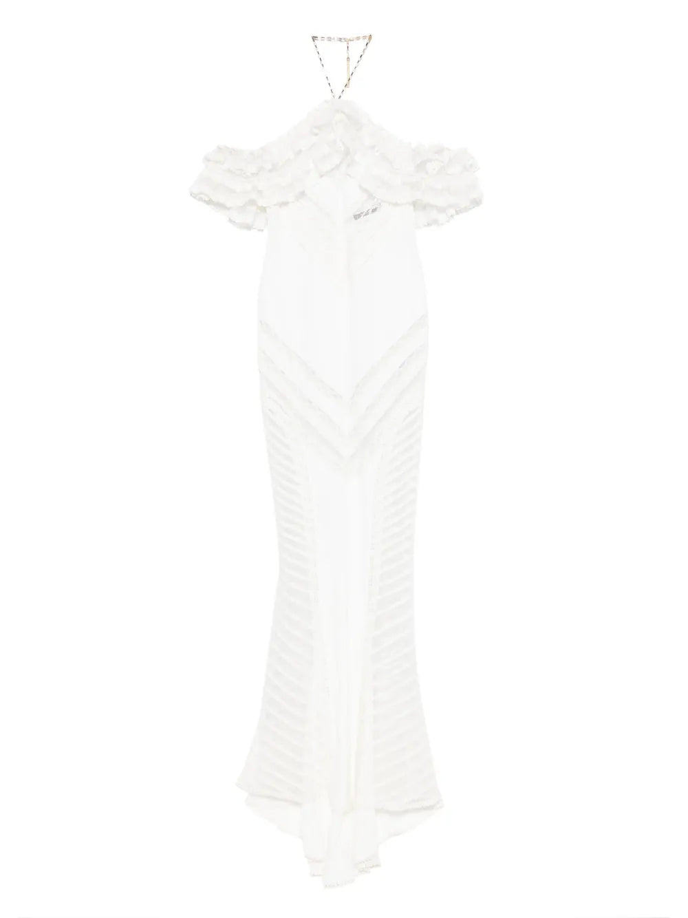 Lace-Embellished Maxi Dress