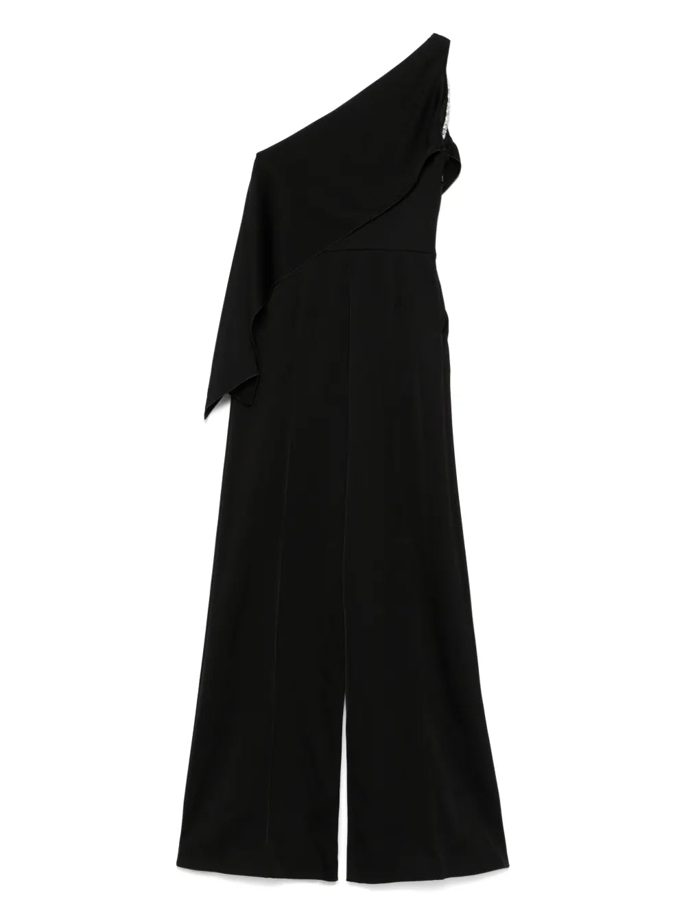 Crystal-Embellished Draped Jumpsuit