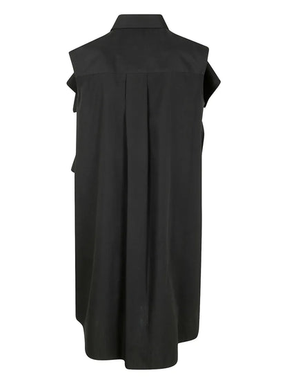 Ruffle-Detail Shirt Dress