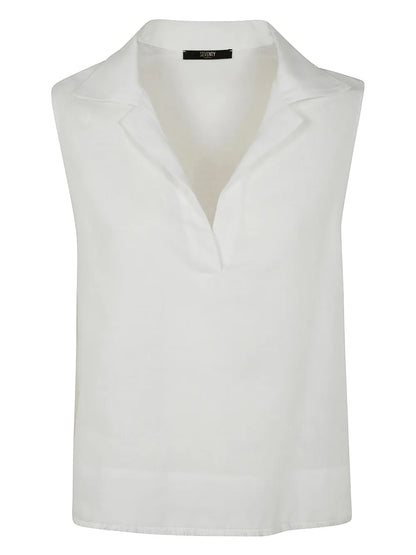 Linen Sleeveless Top