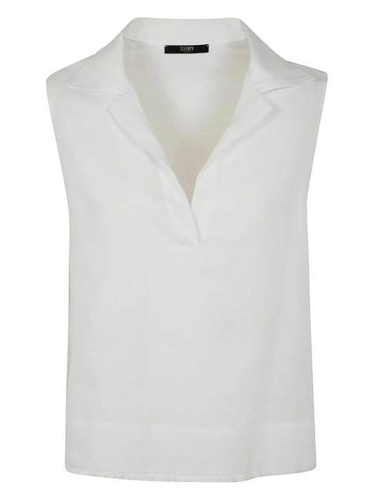 Linen Sleeveless Top