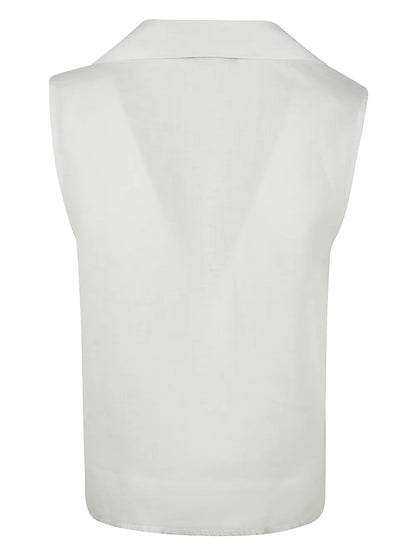 Linen Sleeveless Top